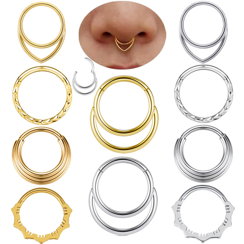 Body Jewelry Earrings - Anting Hidung Logam Cincin Hidung Piercing