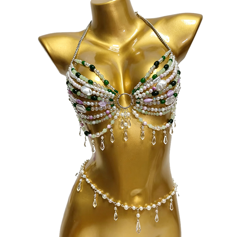 Body Jewelry Bra - Kostum Festival Musik Buatan Tangan, Perhiasan