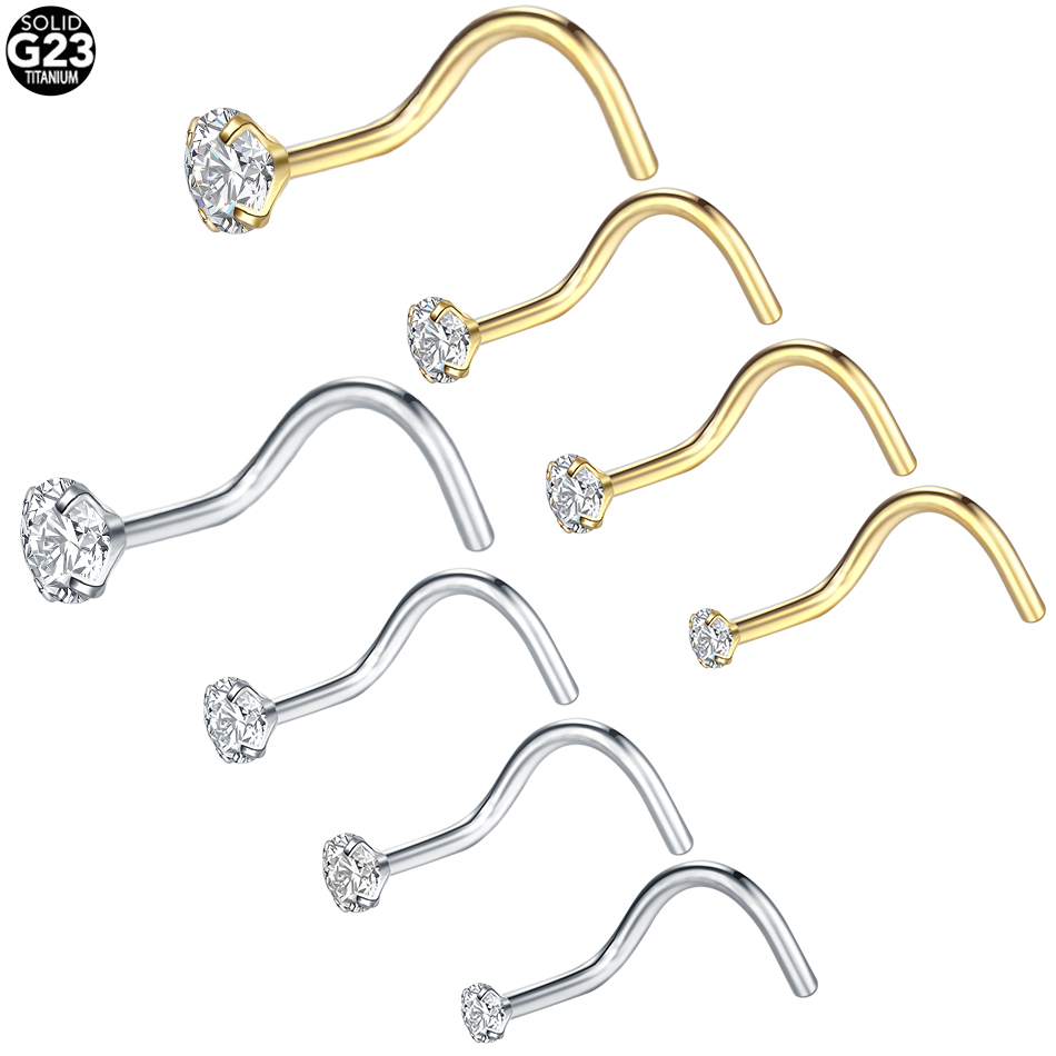 Body Jewelry Tunnels - 1 buah/10 buah G23 tindik hidung