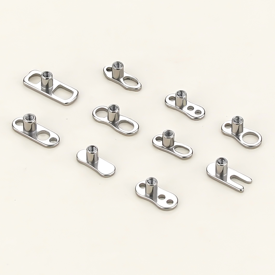 Body Jewelry Dermal - 5Pcs/10Pcs/50Pcs Titanium Dermal Anchor Base 14G