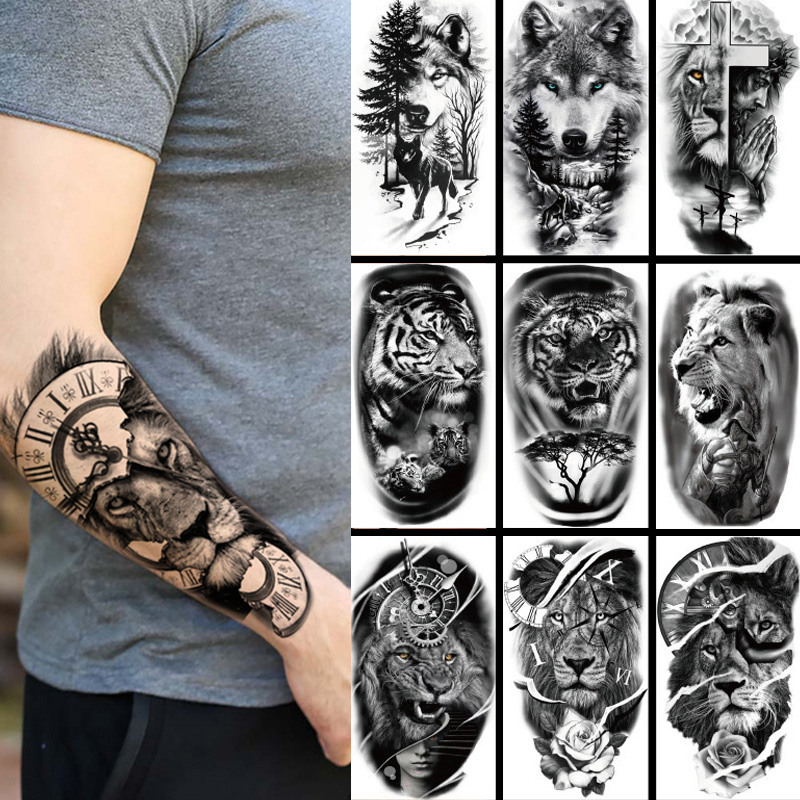 Body Jewelry Tunnels - Stiker Tato Sementara Tahan Air Hutan