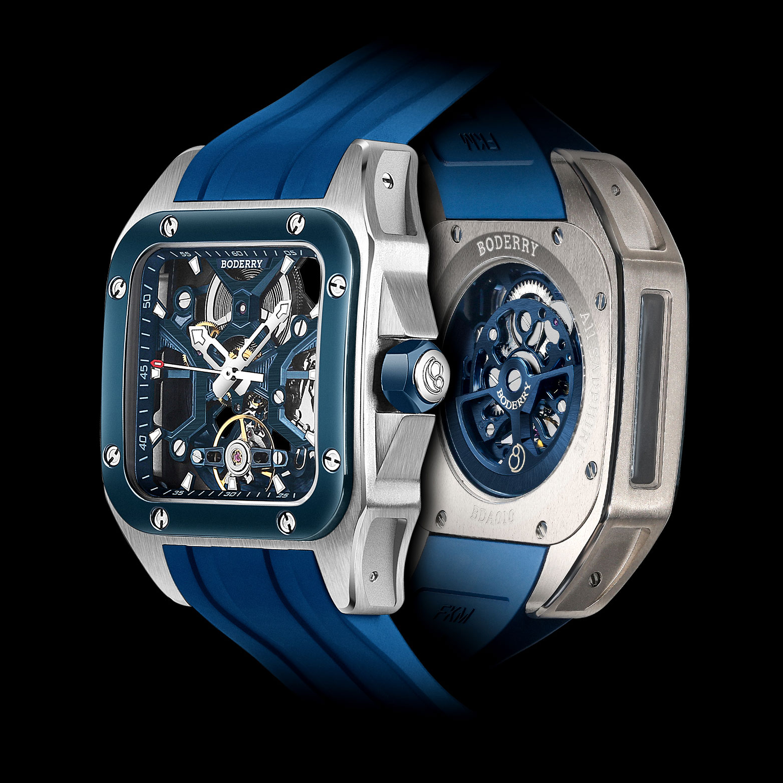 Body Jewelry Titanium - BODERRY jam tangan mekanis otomatis pria,