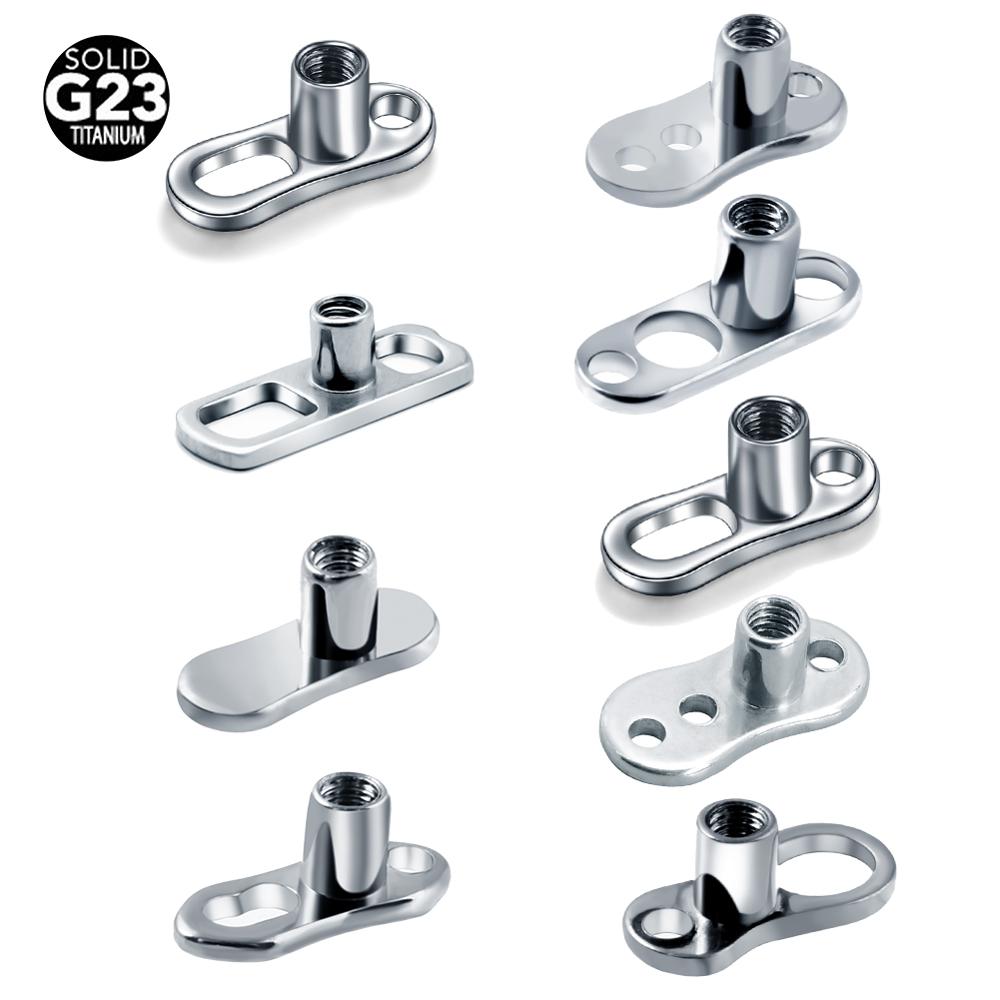 Body Jewelry Dermal - 10 Buah/Banyak G23 Titanium Micro Kulit