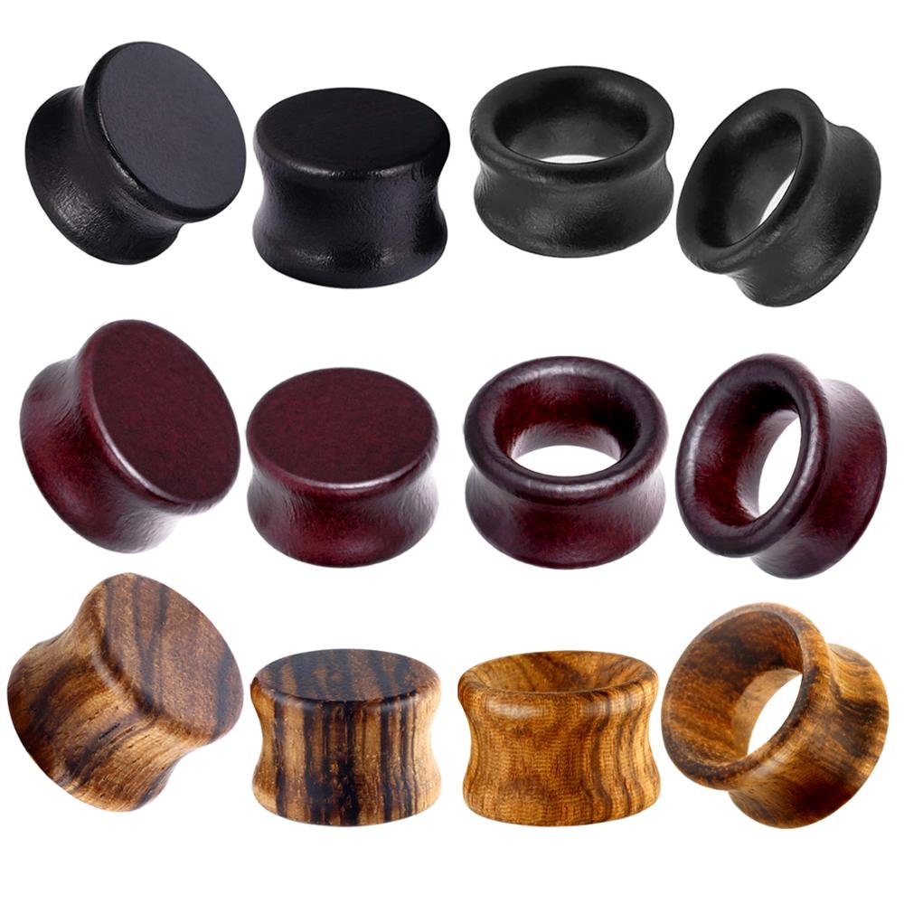 Body Jewelry Tunnels - JUNLOWPY 2G 0G 00G Kayu Daging