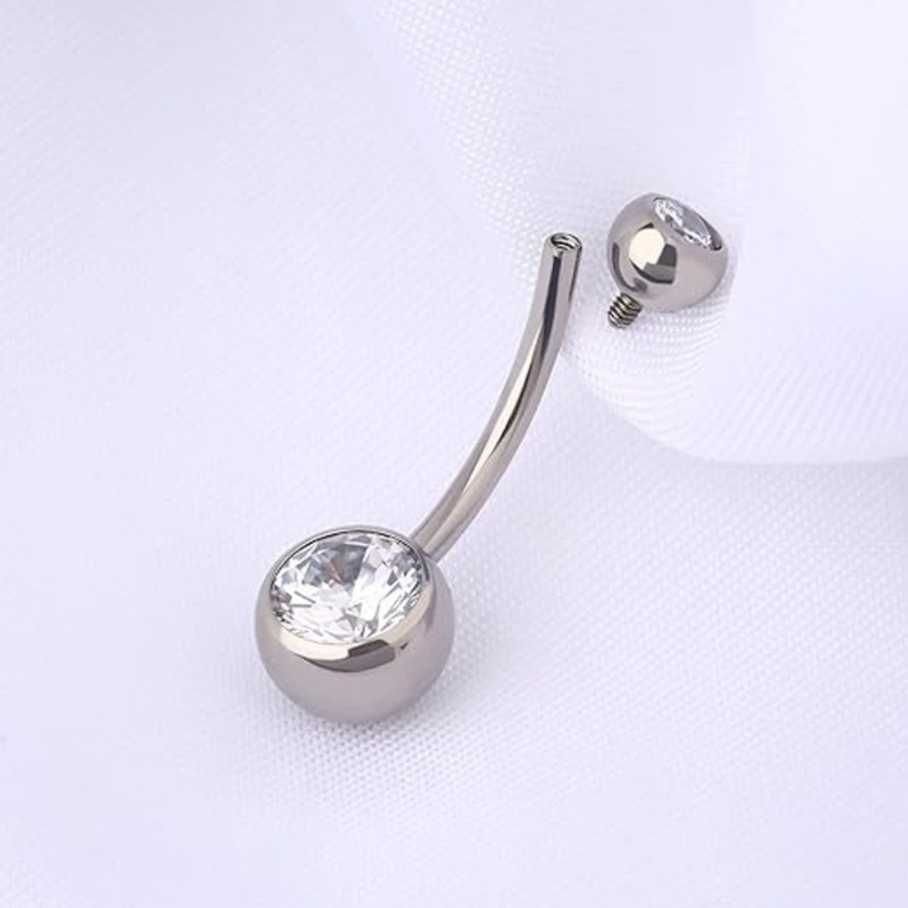 Body Jewelry Titanium - Cincin Pusar Bahan Titanium Berkualitas Tinggi