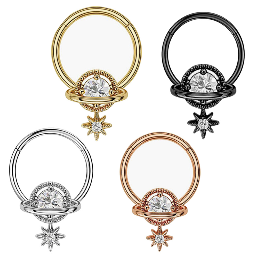 Body Jewelry Earrings - Perhiasan Septum Rings Planet Jewelry dari