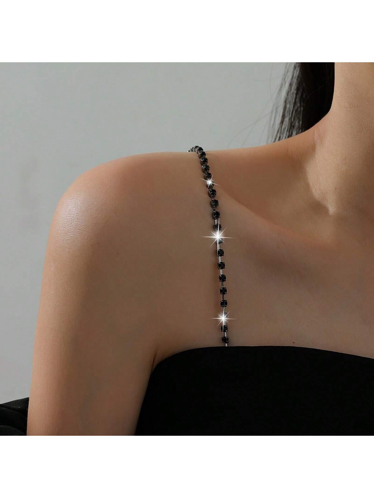 Body Jewelry Bra - Tali bra berlian imitasi elegan yang