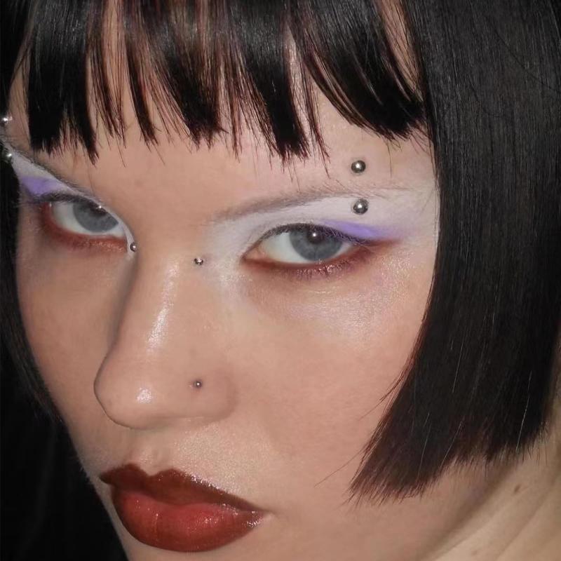 Body Jewelry Nose Ring - 321 Buah Stiker Kancing Bibir Tanpa