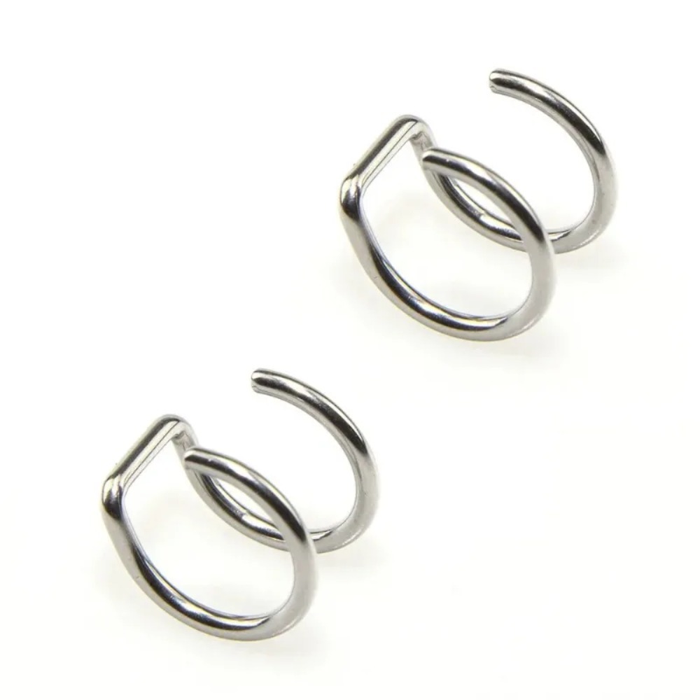 Body Jewelry Earrings - 2026 BARU 2Pcs Perhiasan Tindik Telinga