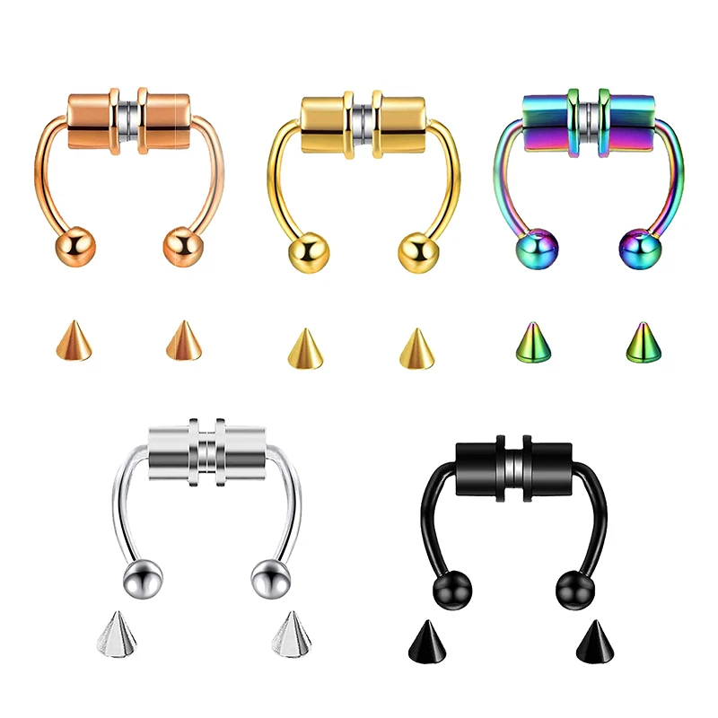 Body Jewelry Nose Ring - Cincin tindik hidung palsu, perhiasan wanita