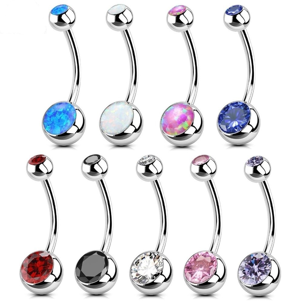 Body Jewelry Titanium - Cincin Pusar Bahan Titanium Berkualitas Tinggi