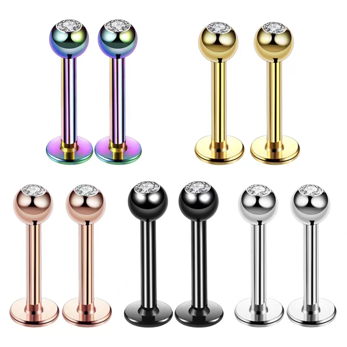Body Jewelry Earrings - Perhiasan Anting Tindik Labret Tragus Septum