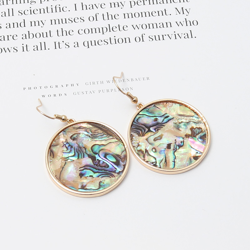 Body Jewelry Brands - Anting-anting gantung geometris melengkung dari kertas