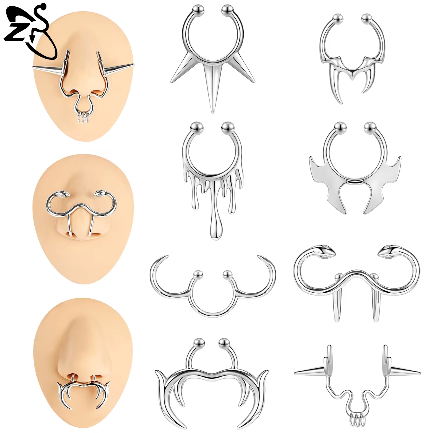 Body Jewelry Nose Ring - ZS 1 buah cincin Septum palsu