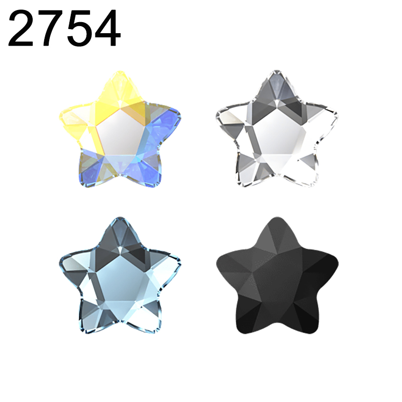 Star Flat Back - Asli 2754 Bunga Bintang Punggung Datar