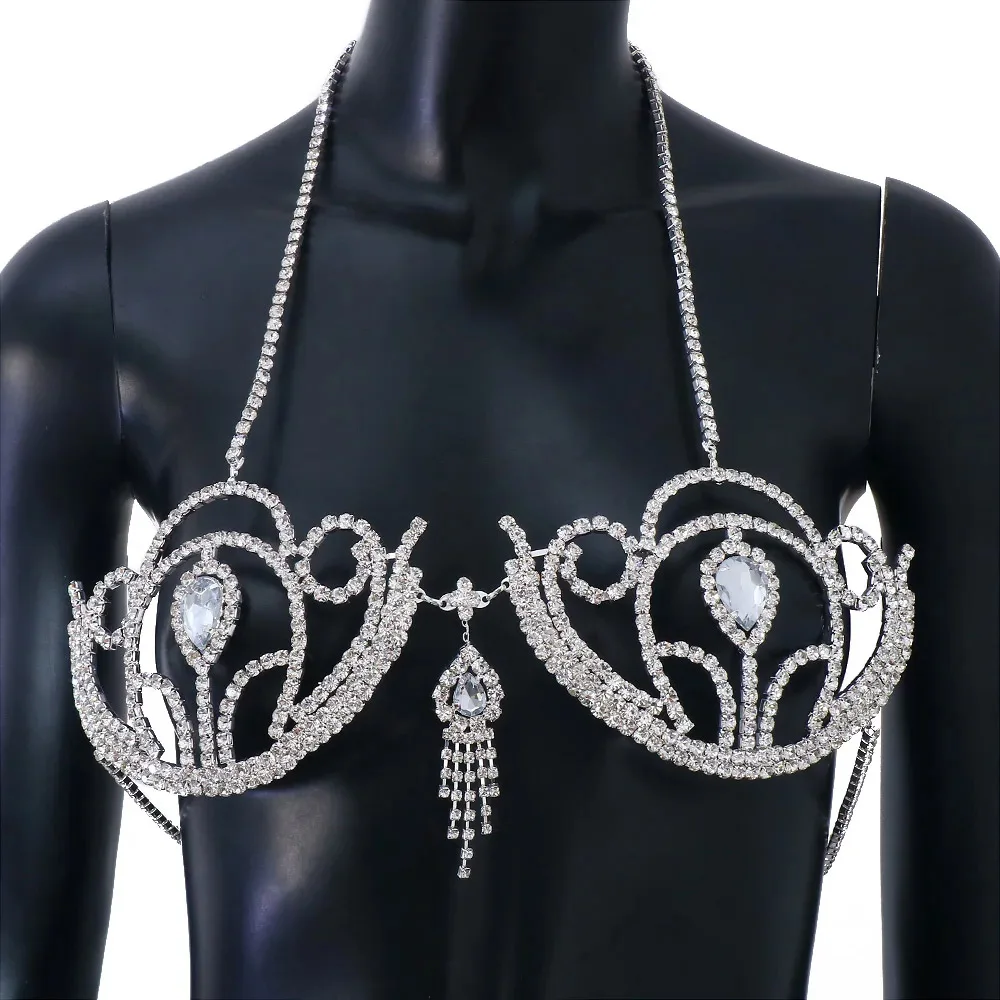 Bra Bikini berlian imitasi mew - Body Jewelry Retainers ulasan dan harga