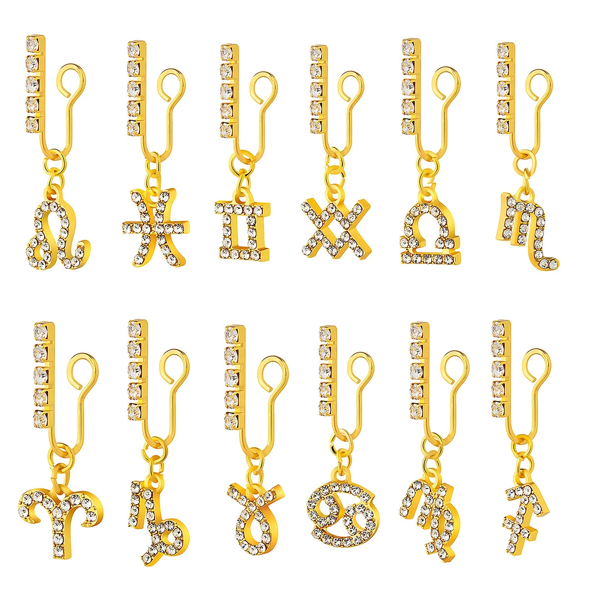 2 pak klip telinga logam zirko - Body Jewelry Tunnels ulasan dan harga