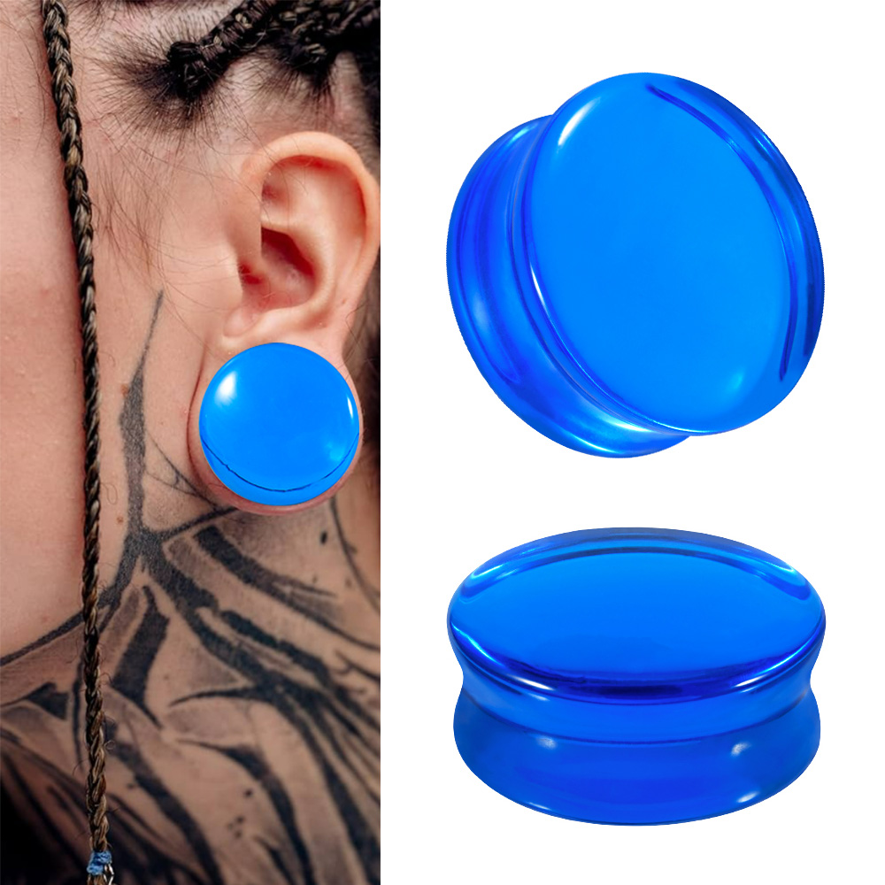 1/2/22 Buah Kaca & Batu Bulat  - Body Jewelry Tunnels ulasan dan harga