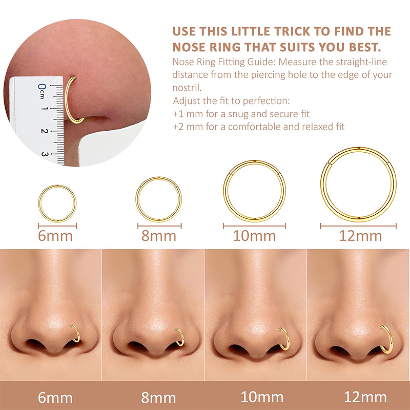 Cincin Telinga, Bibir, Tragus, - Body Jewelry Nose Ring ulasan dan harga
