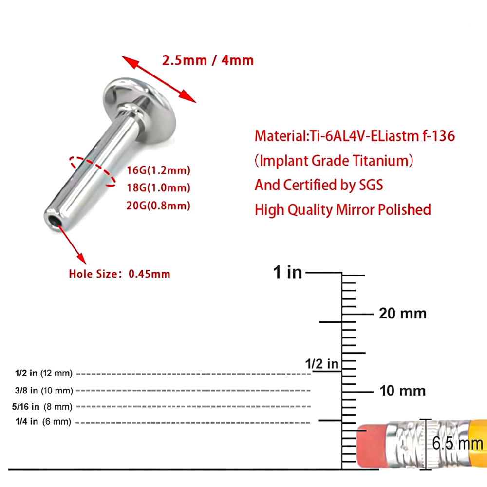 Set Baru 10 Buah F136 Titanium - Body Jewelry Brands ulasan dan harga
