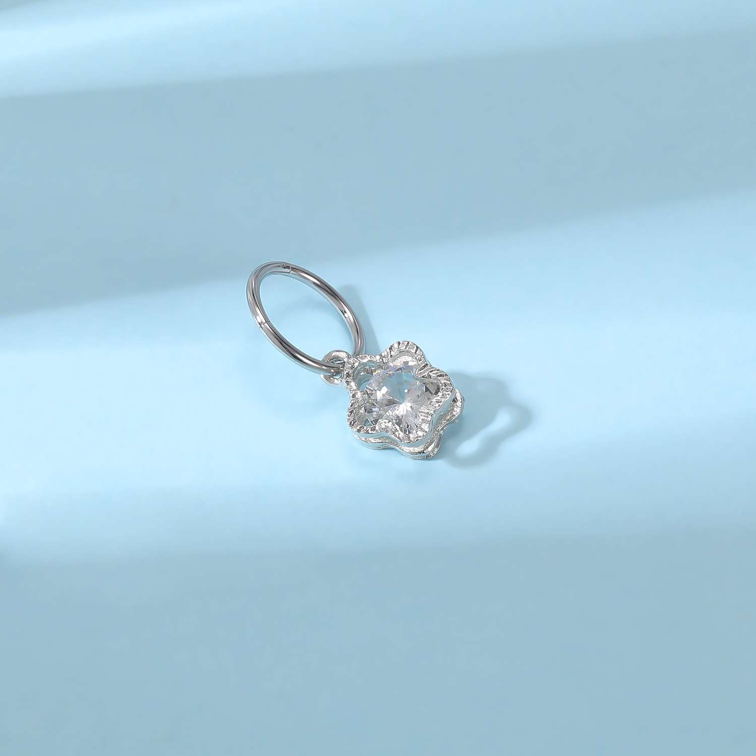 ZS 16G Cincin Perut Simpai War - Body Jewelry Real Gold ulasan dan harga