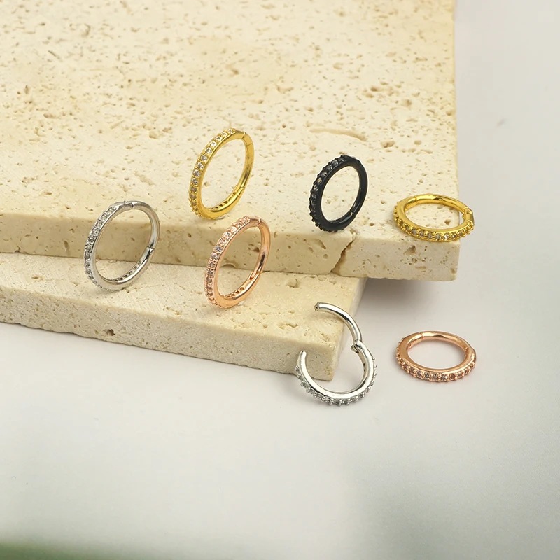 Cincin Hidung CZ Bening 16G, C - Body Jewelry Nose Ring ulasan dan harga