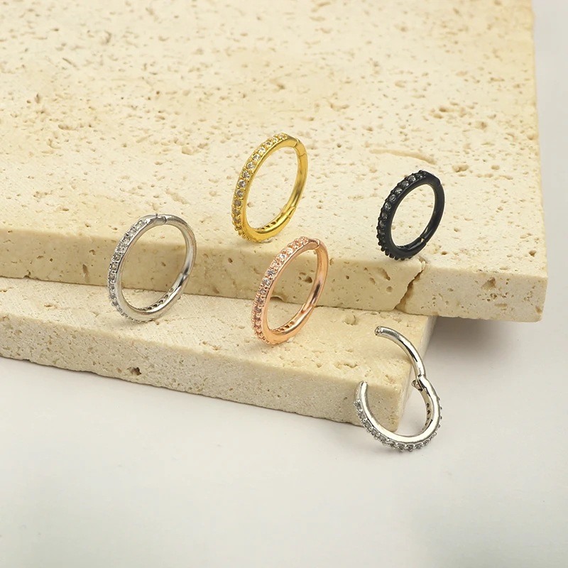 Cincin Hidung CZ Bening 16G, C - Body Jewelry Nose Ring ulasan dan harga