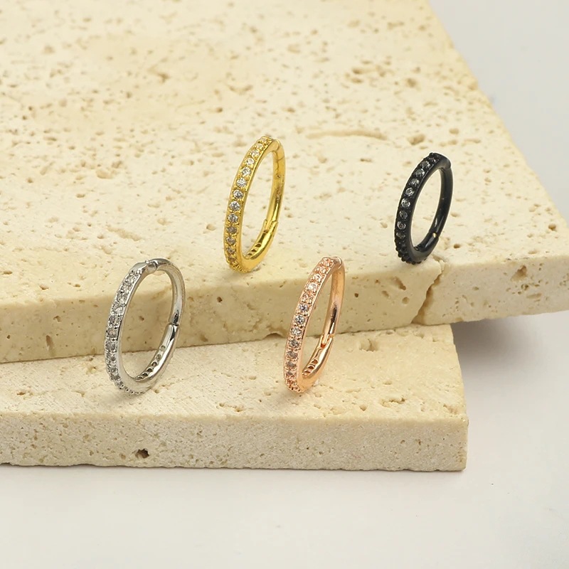 Cincin Hidung CZ Bening 16G, C - Body Jewelry Nose Ring ulasan dan harga