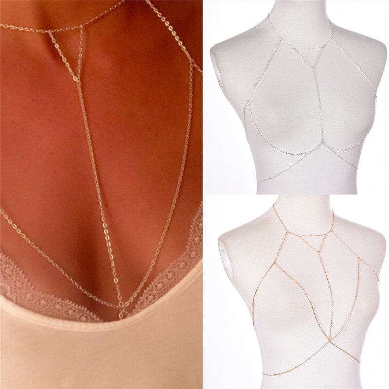Kalung V rantai modis wanita,  - Body Jewelry Bra ulasan dan harga