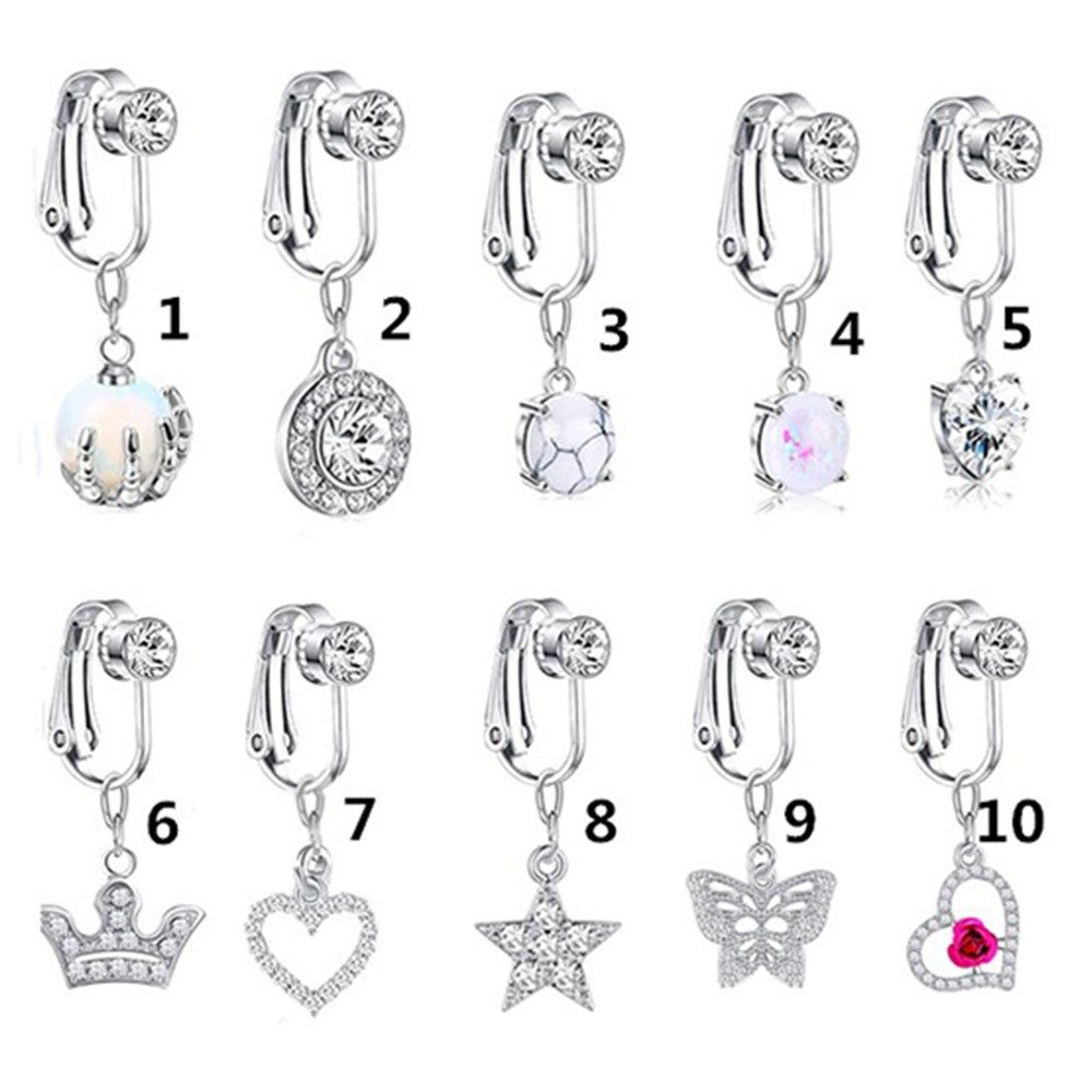 Aksesori Klip Pada Anting Klip - Body Jewelry Earrings ulasan dan harga