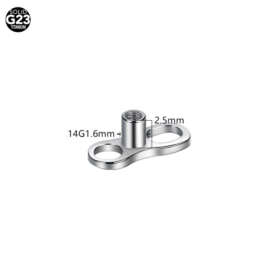5Pcs/10Pcs/50Pcs Titanium Derm - Body Jewelry Dermal ulasan dan harga