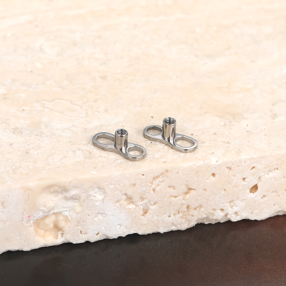 5Pcs/10Pcs/50Pcs Titanium Derm - Body Jewelry Dermal ulasan dan harga