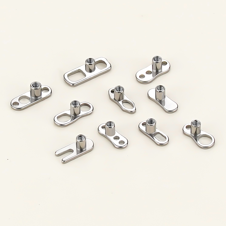 5Pcs/10Pcs/50Pcs Titanium Derm - Body Jewelry Dermal ulasan dan harga