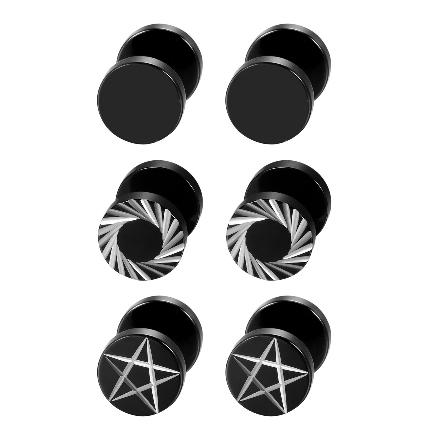 2 buah/6 buah anting-anting ka - Body Jewelry Tunnels ulasan dan harga