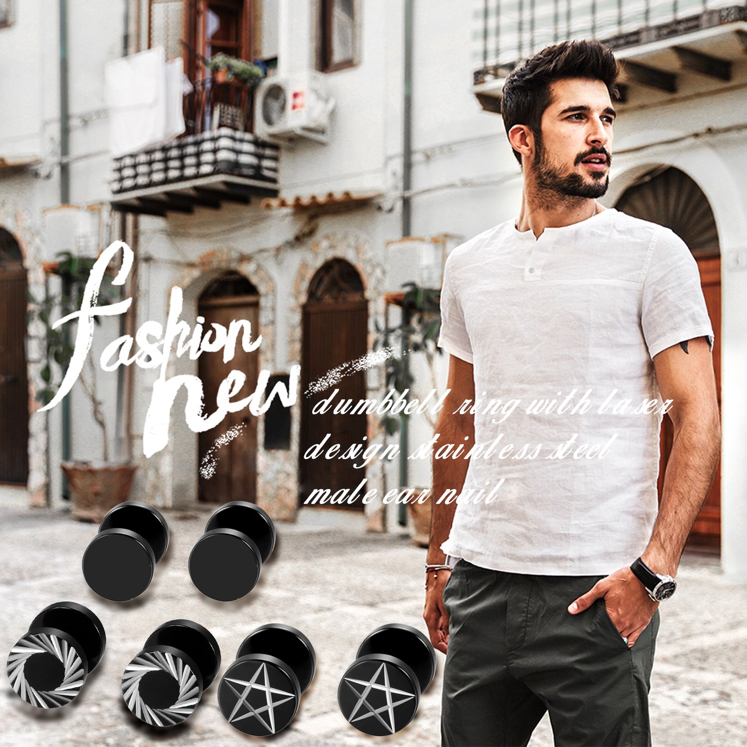 2 buah/6 buah anting-anting ka - Body Jewelry Tunnels ulasan dan harga