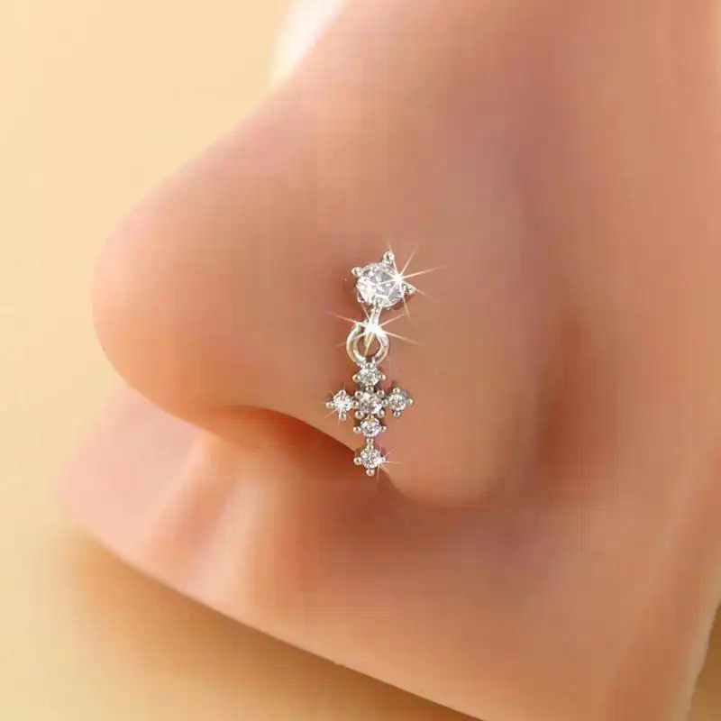 Cincin Hidung Gantung untuk Wa - Body Jewelry Nose Ring ulasan dan harga