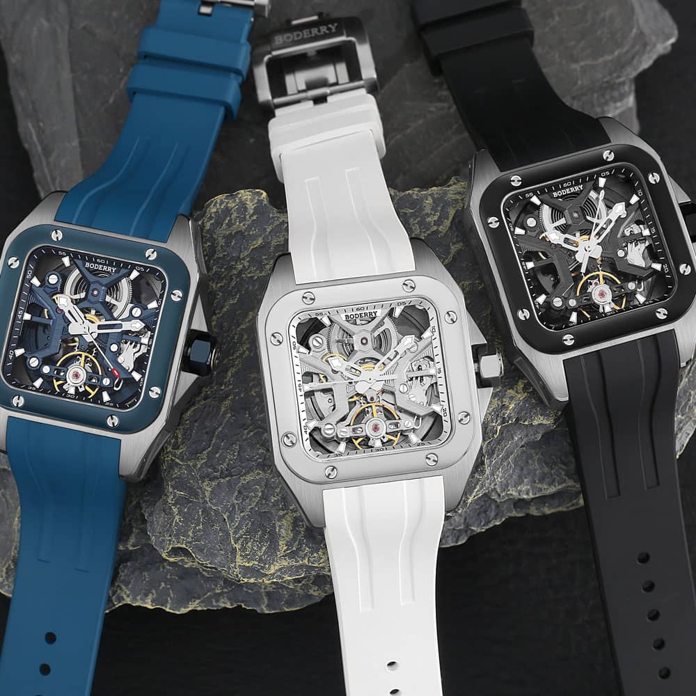 BODERRY jam tangan mekanis oto - Body Jewelry Titanium ulasan dan harga
