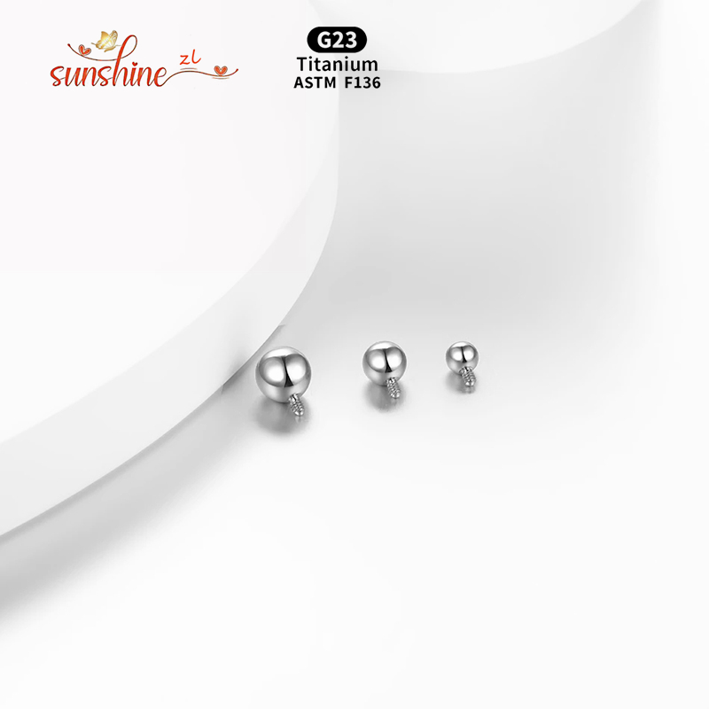 1 Buah Bola Berulir Internal B - Body Jewelry Dermal ulasan dan harga