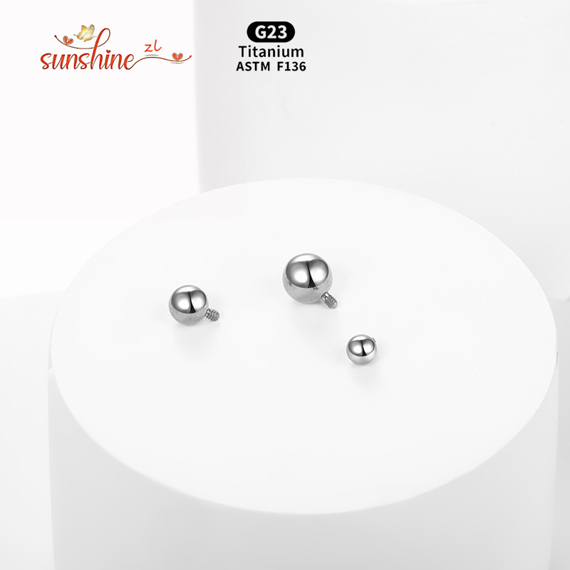 1 Buah Bola Berulir Internal B - Body Jewelry Dermal ulasan dan harga