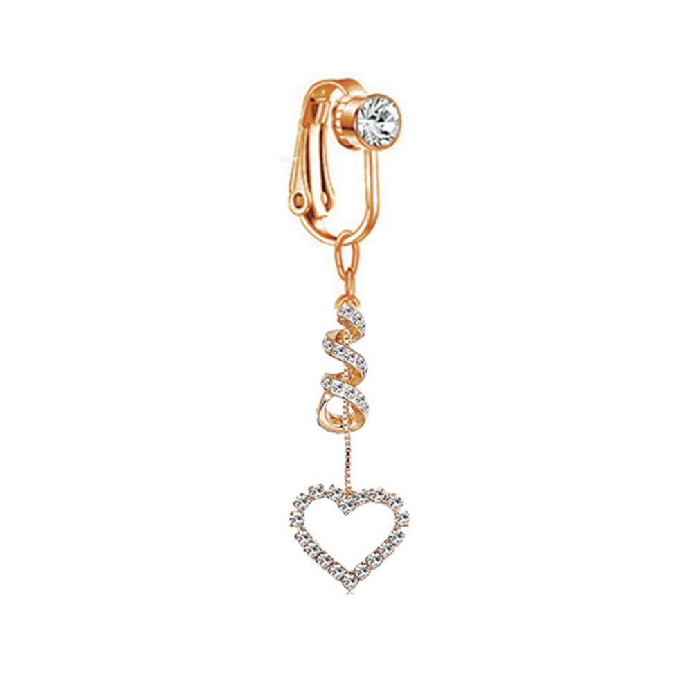 Anting Klip Palsu untuk Pusar, - Body Jewelry Earrings ulasan dan harga