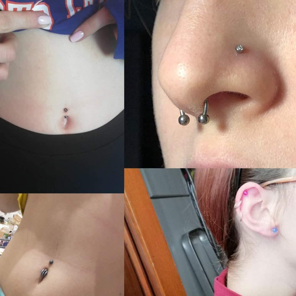 150/140/85/70/42Pcs Peralatan  - Body Jewelry Nose Ring ulasan dan harga