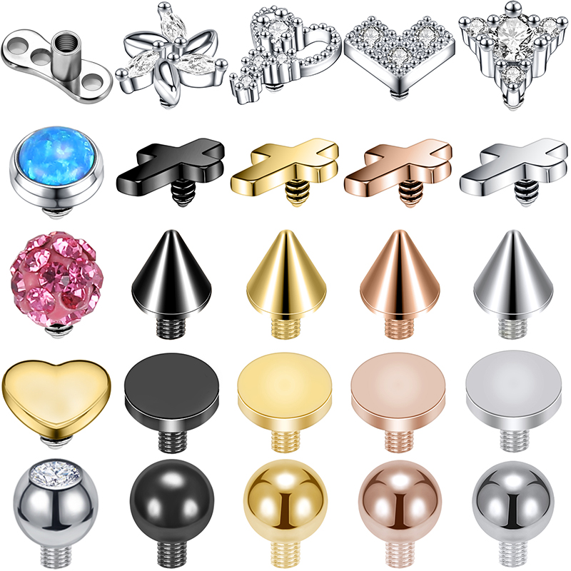 ZS 16G Micro Dermal Piercing Z - Body Jewelry Dermal ulasan dan harga