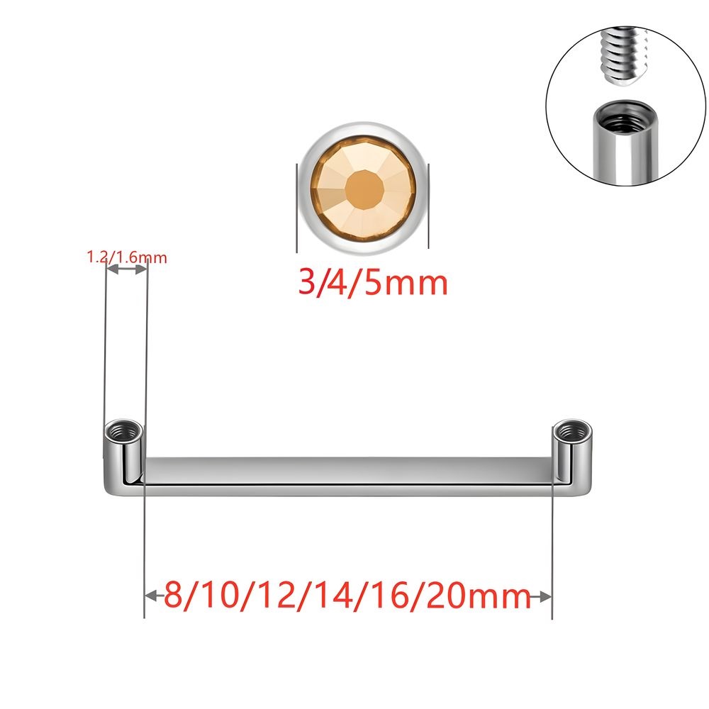 ASTM F136 Titanium Dermal Anch - Body Jewelry Dermal ulasan dan harga