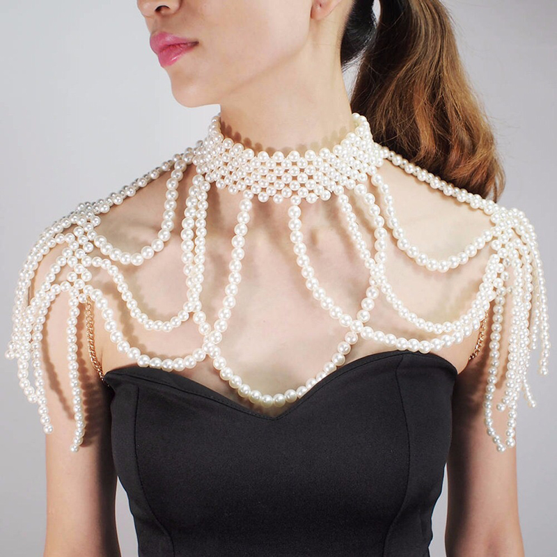Mode Mutiara Rantai Bahu Perhi - Body Jewelry Brands ulasan dan harga
