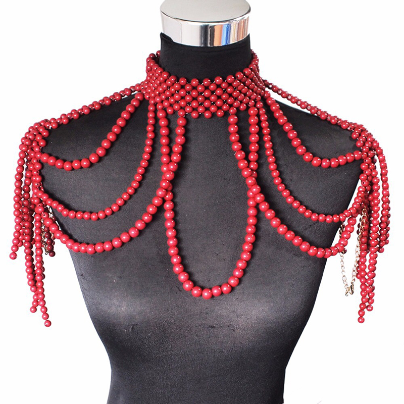 Mode Mutiara Rantai Bahu Perhi - Body Jewelry Brands ulasan dan harga