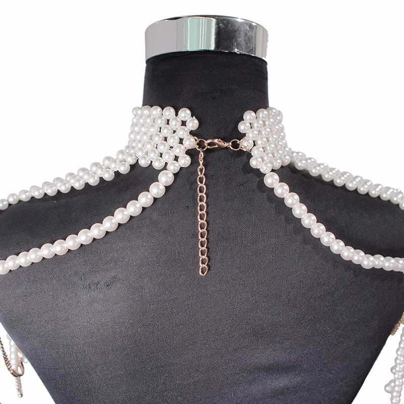 Mode Mutiara Rantai Bahu Perhi - Body Jewelry Brands ulasan dan harga
