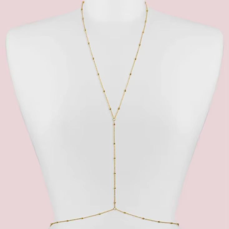 Rantai Manik-manik Sederhana G - Body Jewelry Bra ulasan dan harga