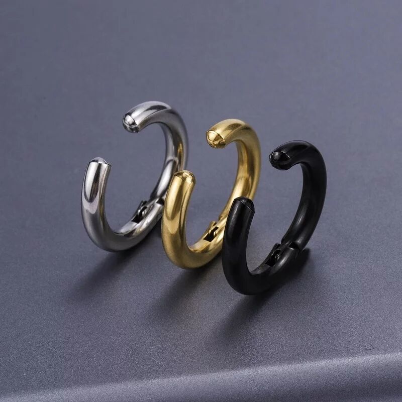 2/6 buah anting-anting Hoop Hu - Body Jewelry Earrings ulasan dan harga