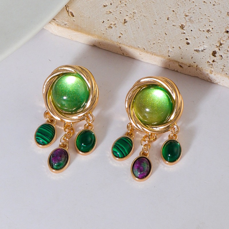 Anting Kristal Kaca Warna-warn - Body Jewelry Brands ulasan dan harga
