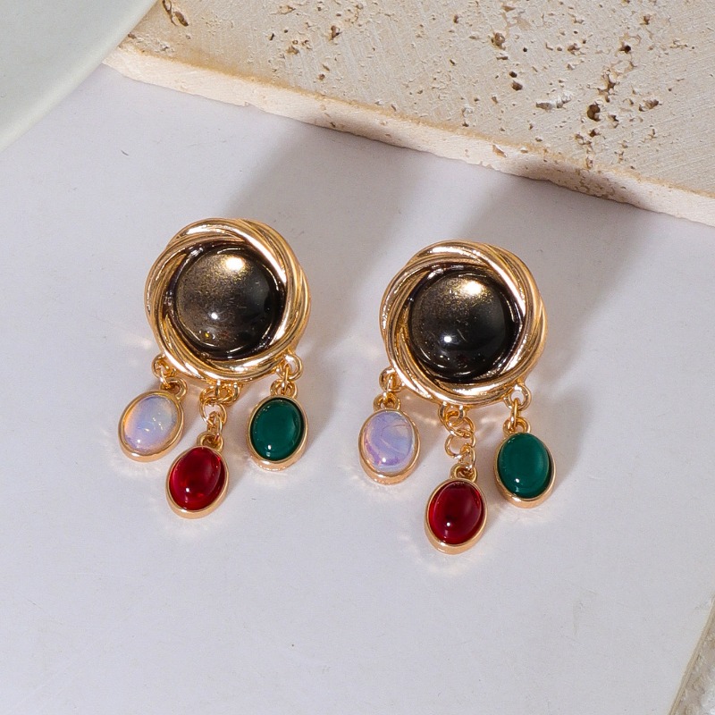 Anting Kristal Kaca Warna-warn - Body Jewelry Brands ulasan dan harga